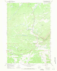 Caribou Creek 1967 topographic map thumbnail