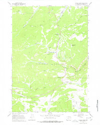 Caribou Creek 1967 topographic map thumbnail
