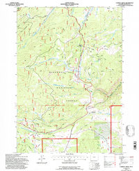 Caribou Creek 1993 topographic map thumbnail