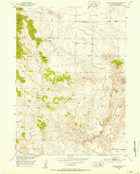 Casebier Hill 1950 topographic map thumbnail