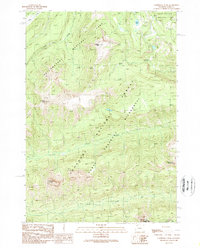 Cathedral Peak 1989 topographic map thumbnail