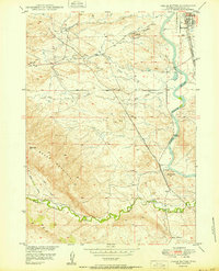 Chalk Buttes 1950 topographic map thumbnail