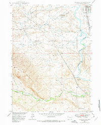 Chalk Buttes 1949 topographic map thumbnail