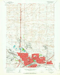 Cheyenne North 1961 topographic map thumbnail