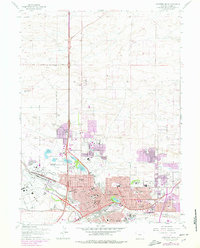Cheyenne North 1961 topographic map thumbnail