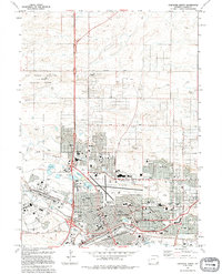 Cheyenne North 1994 topographic map thumbnail