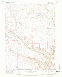 Chicken Creek SW 1968 topographic map thumbnail
