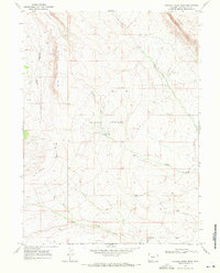 Chicken Creek West 1968 topographic map thumbnail