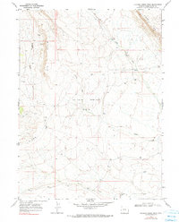 Chicken Creek West 1968 topographic map thumbnail