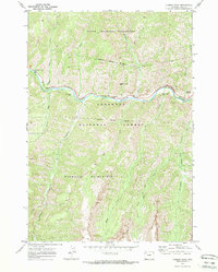 Chimney Rock 1970 topographic map thumbnail