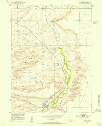 Chugwater 1953 topographic map thumbnail