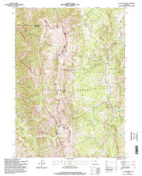 Clause Peak 1996 topographic map thumbnail