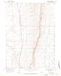 Clay Buttes SE 1968 topographic map thumbnail