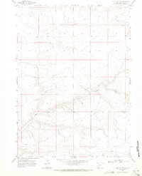 Clay Buttes SW 1968 topographic map thumbnail