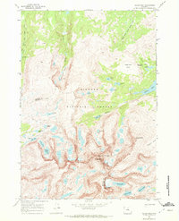 Cloud Peak 1967 topographic map thumbnail