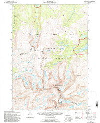 Cloud Peak 1993 topographic map thumbnail