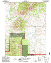 Coad Mountain 1992 topographic map thumbnail