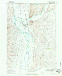 Cokeville 1967 topographic map thumbnail