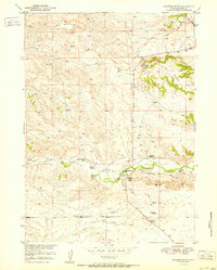 Coleman Butte 1951 topographic map thumbnail