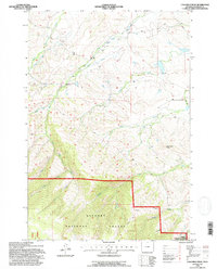 Columbus Peak 1993 topographic map thumbnail