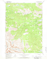 Cony Mountain 1953 topographic map thumbnail