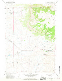Cottonwood Canyon 1966 topographic map thumbnail