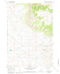 Cottonwood Canyon 1966 topographic map thumbnail