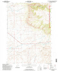 Cottonwood Canyon 1993 topographic map thumbnail