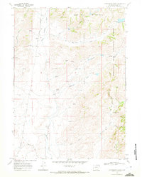 Cottonwood Creek 1968 topographic map thumbnail
