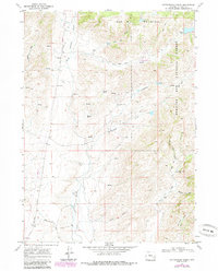 Cottonwood Creek 1968 topographic map thumbnail