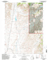 Cottonwood Creek 1992 topographic map thumbnail
