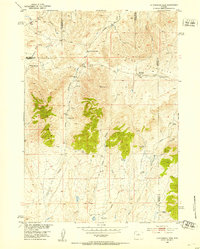 Cottonwood Pass 1952 topographic map thumbnail