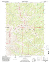 Cottonwood Peak 1991 topographic map thumbnail