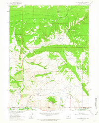 Cottonwood Rim 1962 topographic map thumbnail