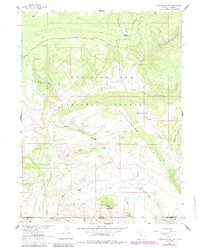 Cottonwood Rim 1962 topographic map thumbnail