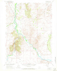Cow Creek 1961 topographic map thumbnail
