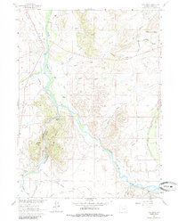 Cow Creek 1961 topographic map thumbnail