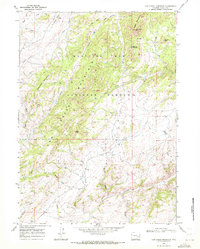 Cow Creek Mountain 1968 topographic map thumbnail