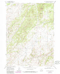 Cow Creek Mountain 1968 topographic map thumbnail