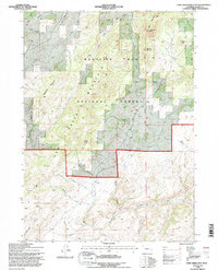 Cow Creek Mtn topographic map thumbnail