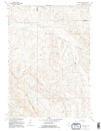 Coyote Hill 1960 topographic map thumbnail