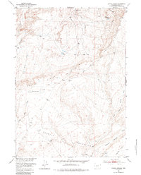 Coyote Springs 1952 topographic map thumbnail