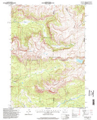 Crater Lake 1996 topographic map thumbnail