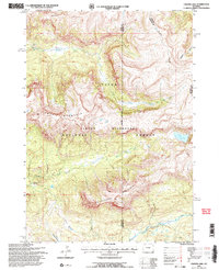 Crater Lake 1996 topographic map thumbnail
