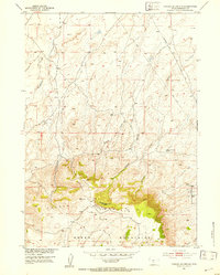 Crooks Mountain 1951 topographic map thumbnail