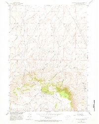 Crooks Mountain 1951 topographic map thumbnail