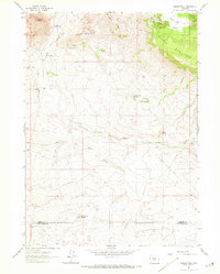Crooks Peak 1961 topographic map thumbnail