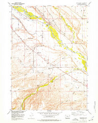 Crowheart 1952 topographic map thumbnail