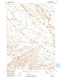 Crowheart 1952 topographic map thumbnail