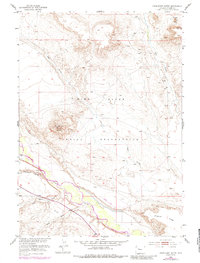 Crowheart Butte 1952 topographic map thumbnail